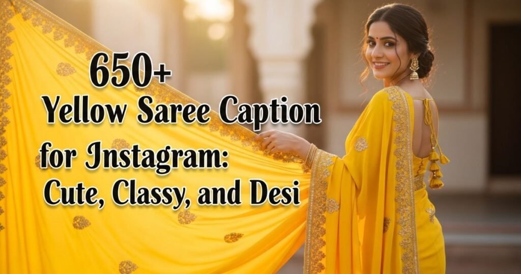 650-yellow-saree-caption-for-instagram-cute-classy-and-desi
