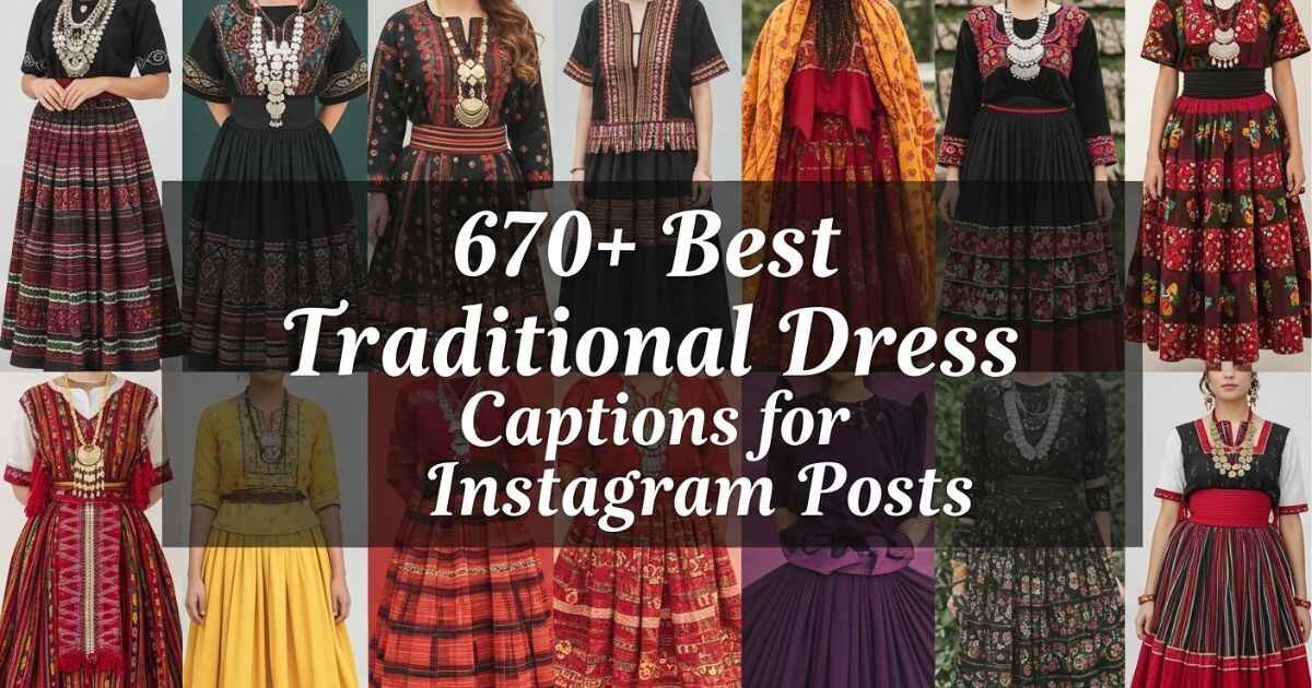 670+ Best Traditional Dress Captions for Instagram Posts