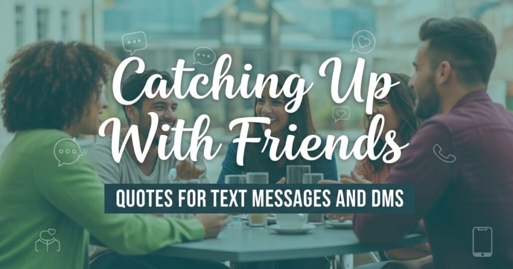 Catching Up With Friends Quotes for Text Messages and DMs
