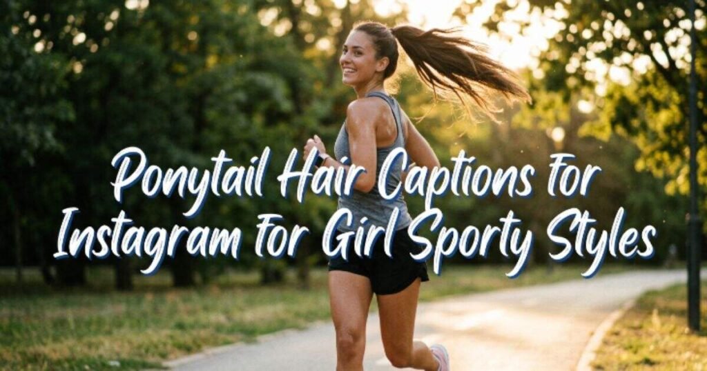 ponytail-hair-captions-for-instagram-for-girl-sporty-styles