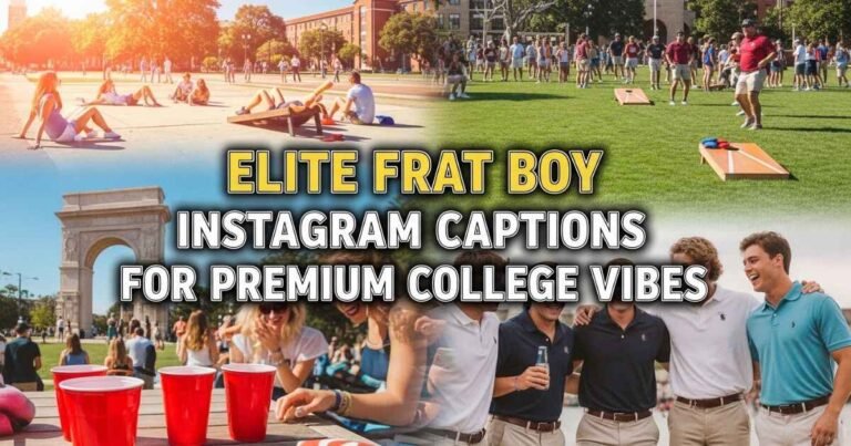 1000+ Frat Boy Instagram Captions That Bring Party Energy