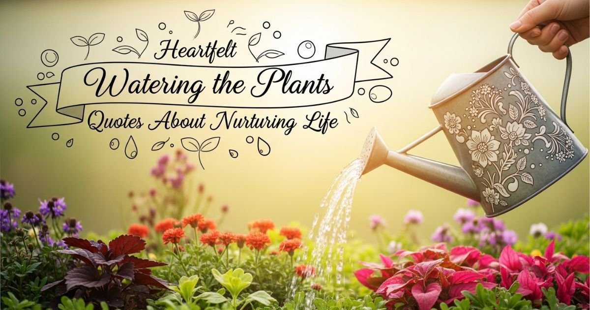 350+ Best Watering the Plants Quotes About Patience and Care