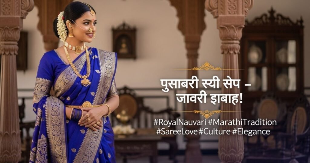 royal-nauvari-saree-caption-for-instagram-in-marathi