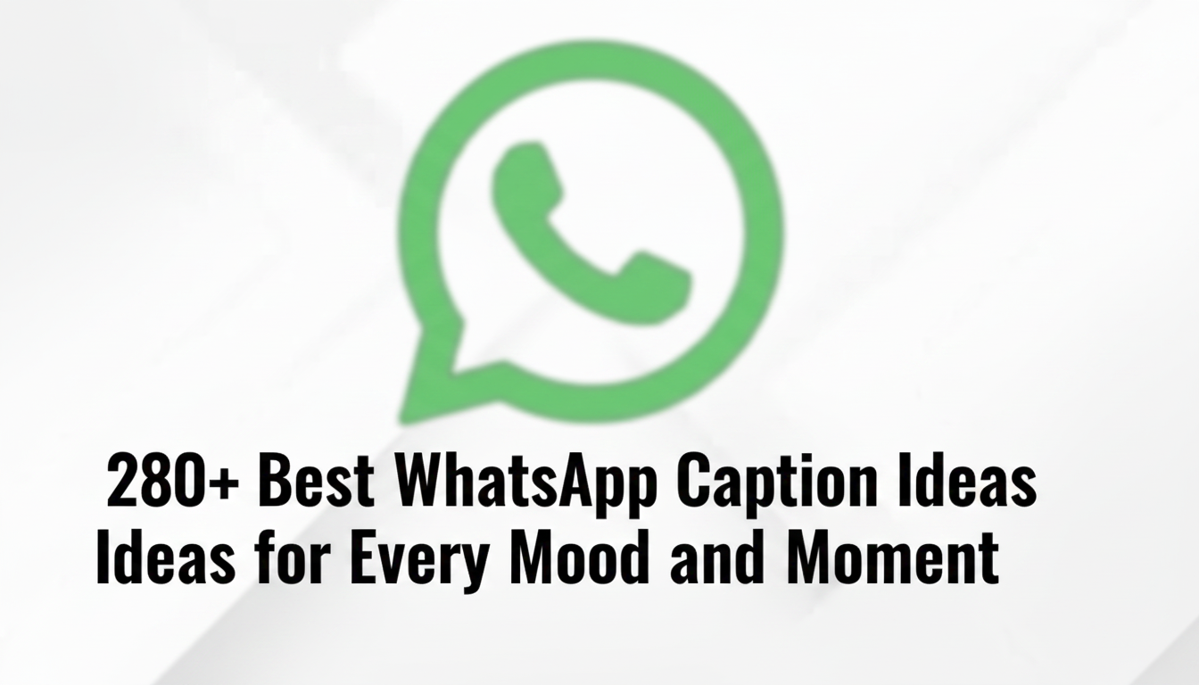280+ Best WhatsApp Caption Ideas for Every Mood and Moment