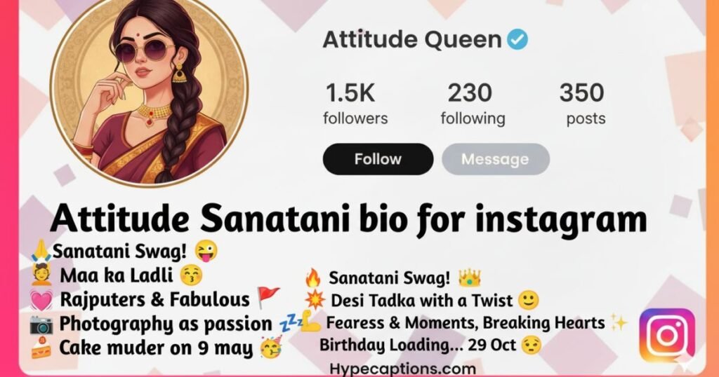 attitude-sanatani-bio-for-instagram