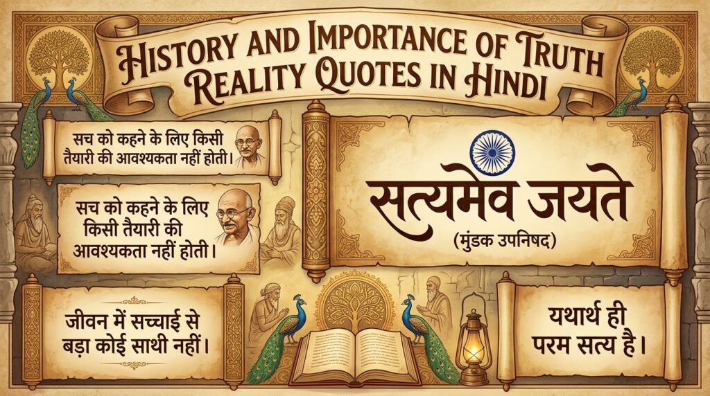 history-and-importance-of-truth-reality-quotes-in-hindi