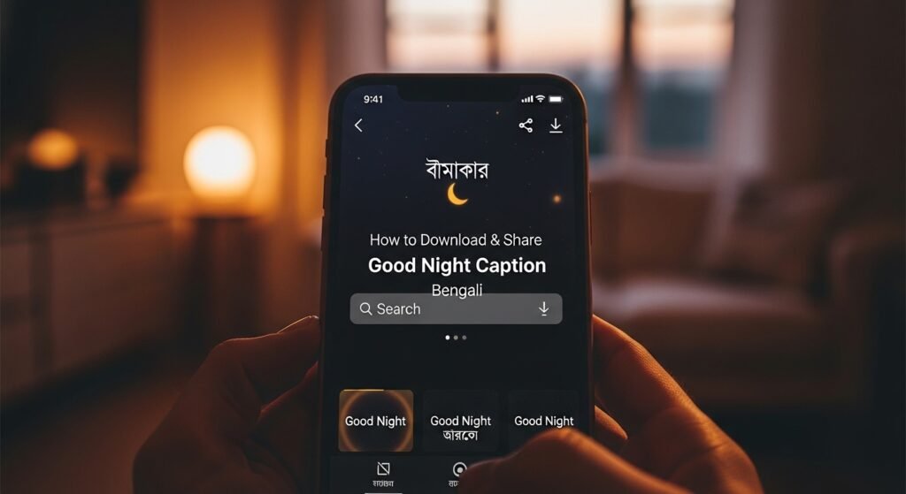 how-to-download-and-share-good-night-caption-bengali