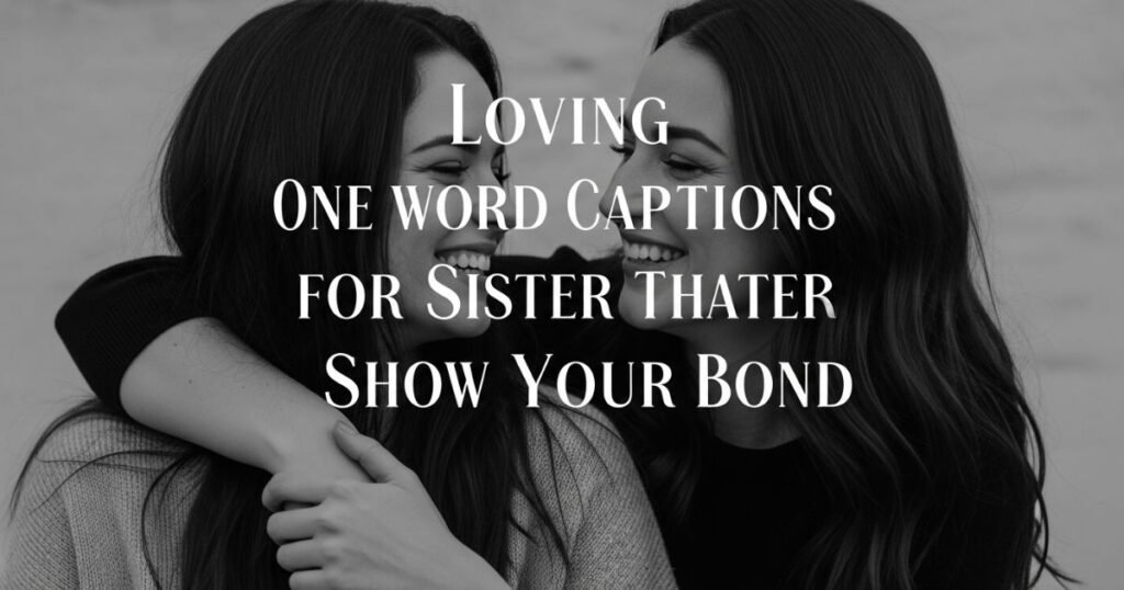 loving-one-word-captions-for-sister-that-show-your-bond
