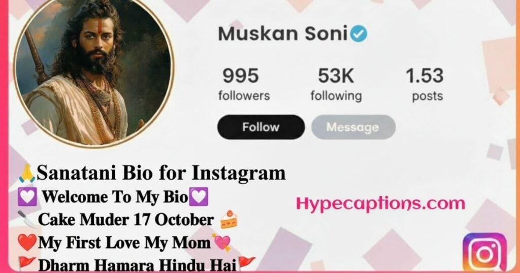 sanatani-bio-for-instagram