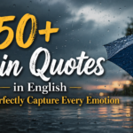 250+ Rain Quotes in English That Perfectly Capture Every Emotion