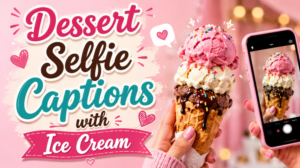 dessert-selfie-captions-with-ice-cream