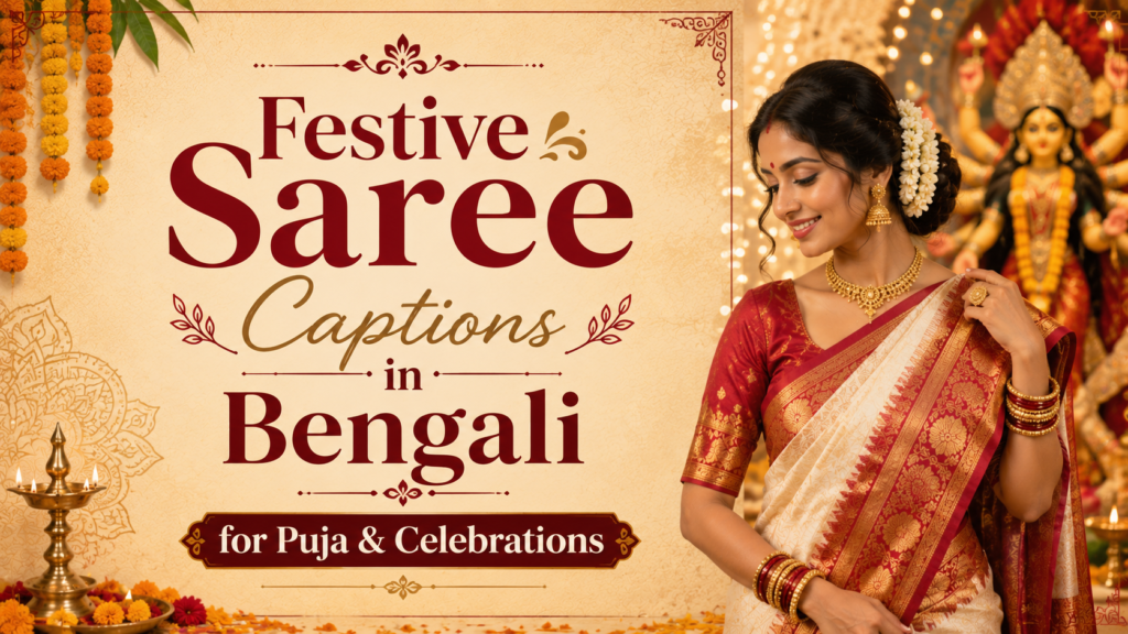 festive-saree-captions-in-bengali-for-puja-and-celebrations