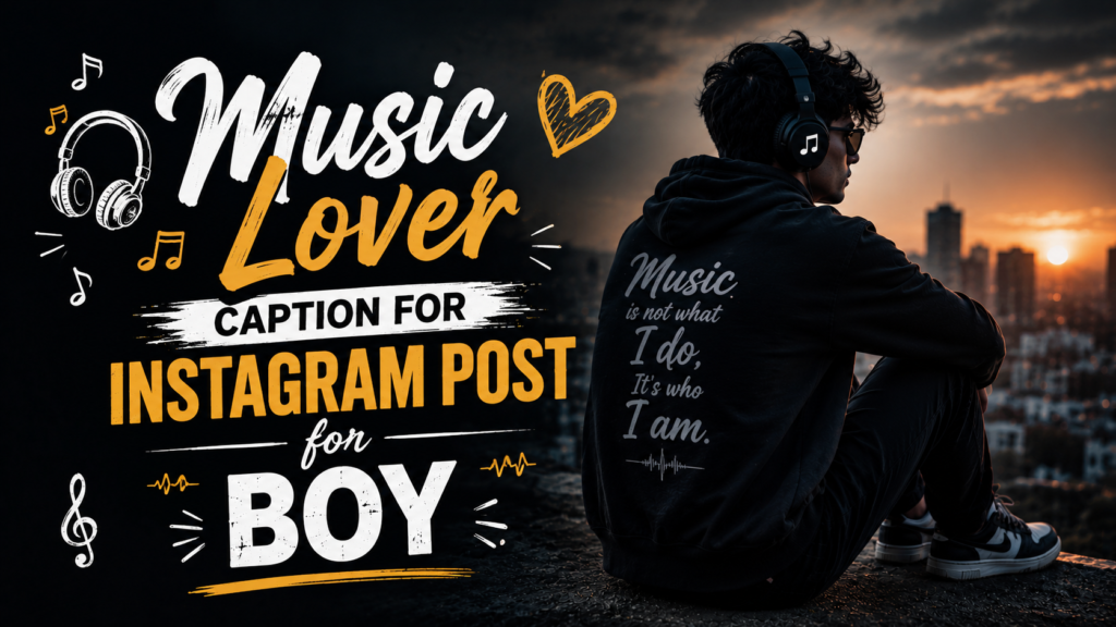 music-lover-caption-for-instagram-post-for-boy