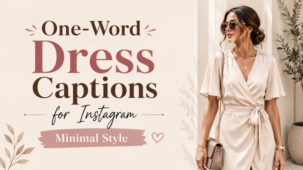 one-word-dress-captions-for-instagram-minimal-style