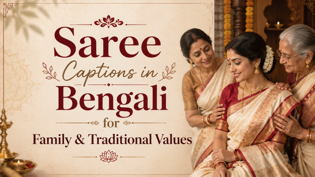 saree-captions-in-bengali-for-family-and-traditional-values